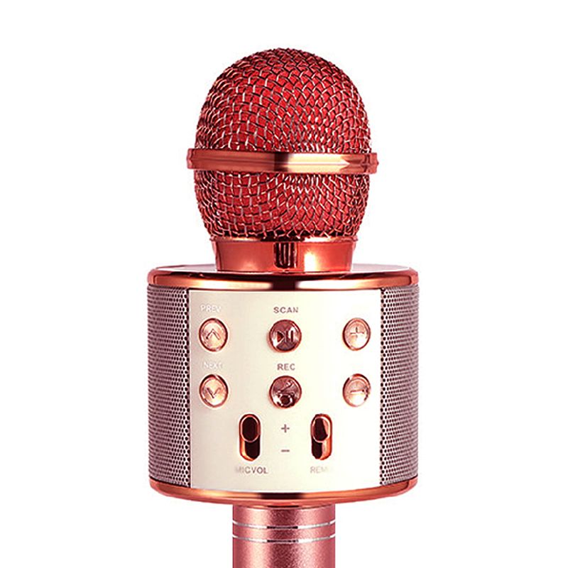 WS-858 Draadloze Bluetooth Karaoke Condensator Microfoon Luidspreker Speler Ktv Muziek 63HE