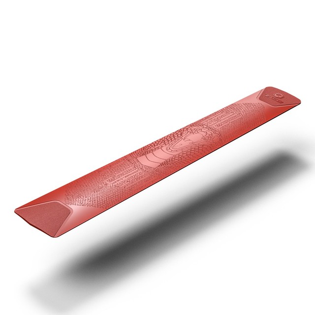 Bike Bicycle Universal Frame Protection Sticker Cover Guard Silica Gel Frame Lower Tube Sticker Protector Silicone Sheet 40.2x6: Snake red