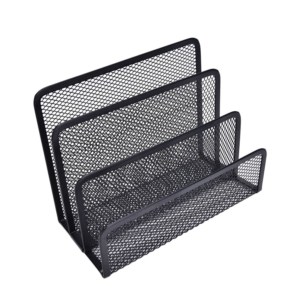Mesh musta kirjahylly kirja metalli kirjahyllyt kirjahyllyt pöytäjärjestäjä toimistohyllyt koulun paperitavarat lapsille