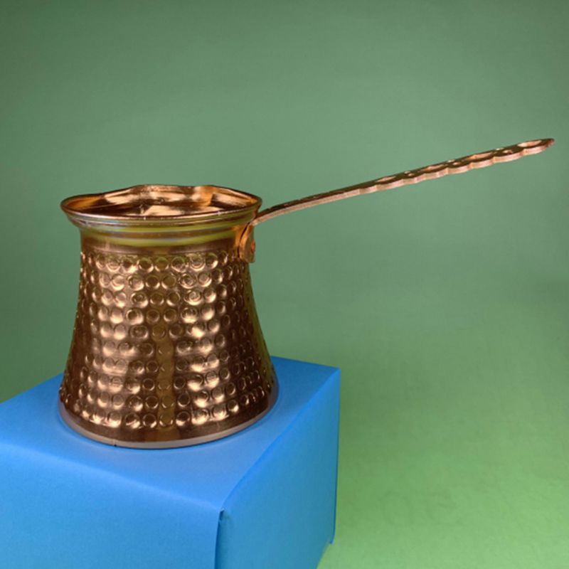 Coffee Wooden Handle Cezve Turk Turkish Coffee Pot 320ml Coffee Turk Turkish Copper Coffee Maker for Turk Cezve Cafeteria
