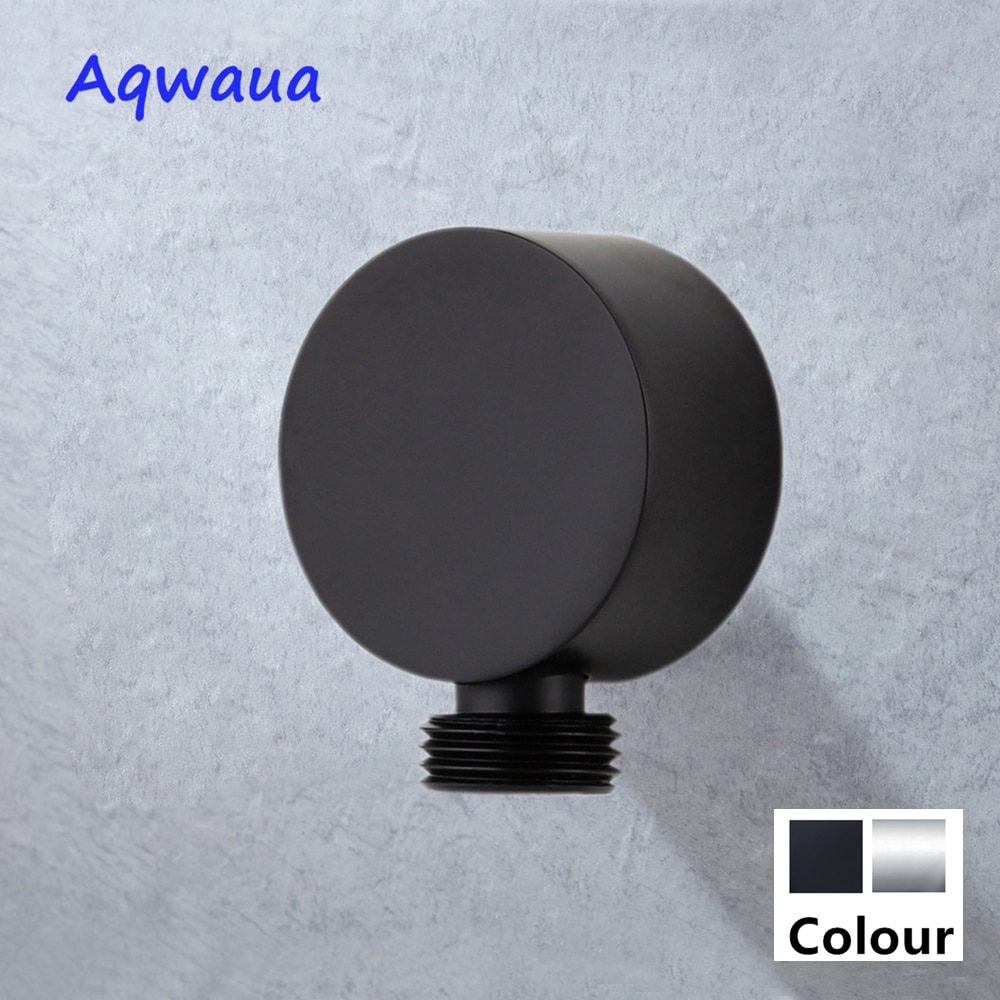 Aqwaua suihkupään liitin suihkutarvikkeet pyöreä kylpyhuone b seinään kiinnitettävä liitin messinki rungon kiinnike kylpyhuoneeseen