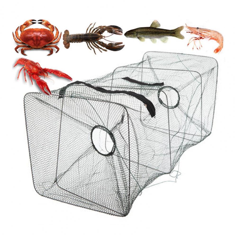 Netto Kooi Opvouwbare Vis Crawdad Minnow Visaas Trap Cast Dip Garnalen Mand