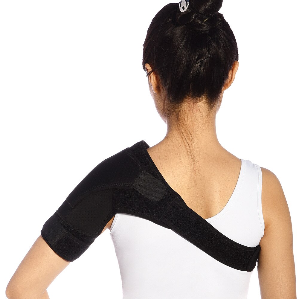 Verstelbare Schouder Brace Met Druk Pad Neopreen Schouder Ondersteuning Schouder Pijn Ice Pack Schouder Compressie Mouw