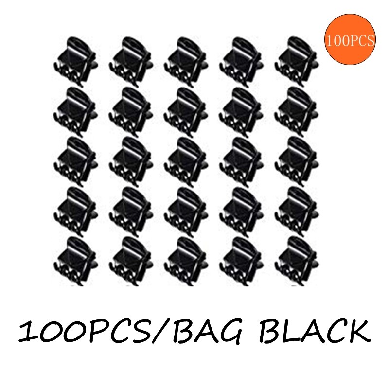 100 stuks 1.5cm/1cm zwart/bruin/transparante mini haarklemmen plastic klemmen klemmen kleine kaak voor meisjes en vrouwen, acc 101: Acc 101-100 stuks zwart / 1cm(0.39 inch)