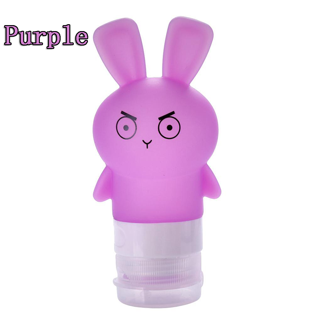 60/80/90 Ml Food-Grade Siliconen Flessen Makeup Shampoo Douchegel Lotion Sub-Bottelen Buis leuke Reizen Squeeze Lege Fles