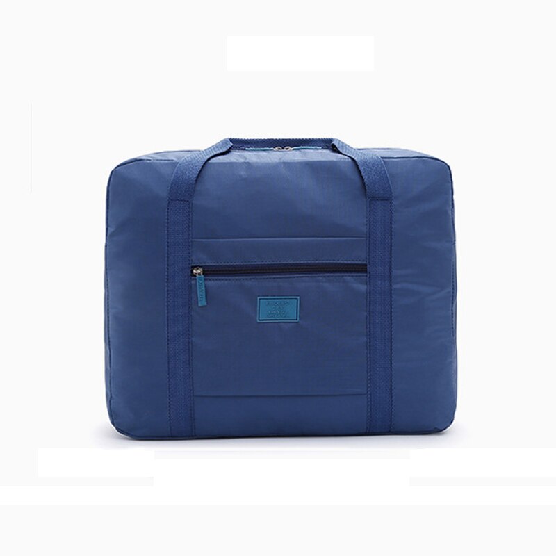Large Duffle Bag Capacity Foldable Travel Bags Nylon Luggage Suitcase Bags For Men Women Travel Aircraft Package Packing Cubes: Dark blue-C