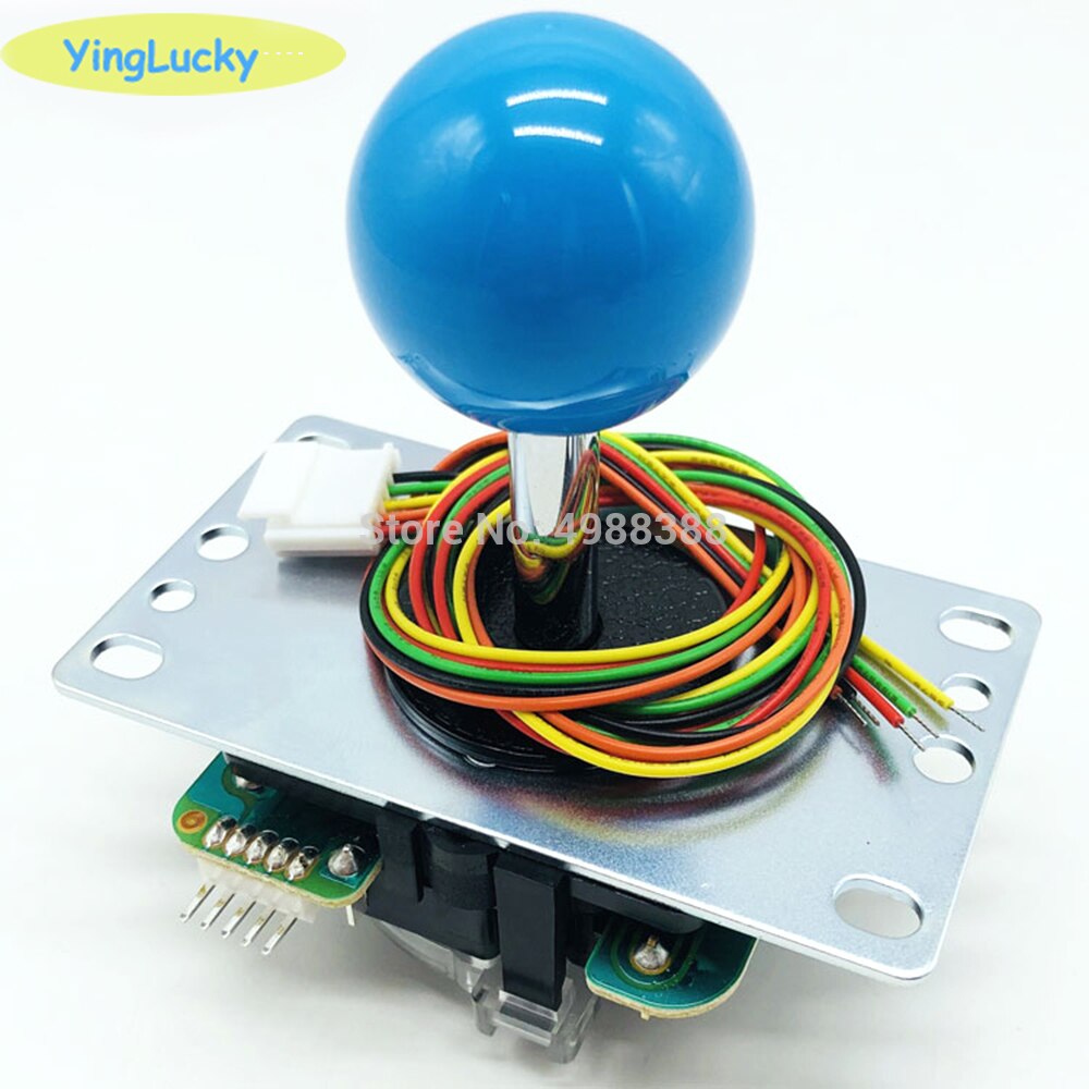 yinglucky 2pcs SANWA joysticks Original Japan Arcade Joystick JLF-TP-8YT with Ball Top and 5pin wire arcade stick