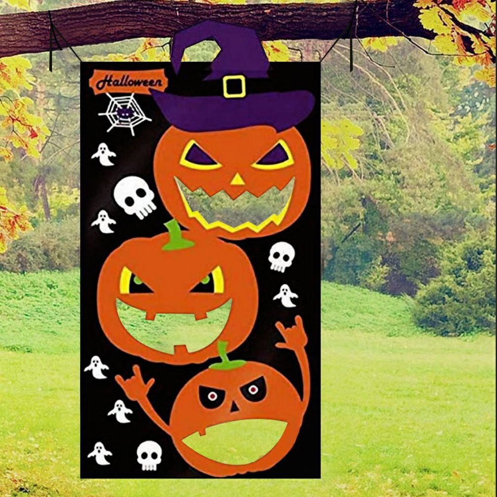 Halloween fest spil forsyninger sækkestole halloween bannere spil græskar søde til børn familie butikker spil