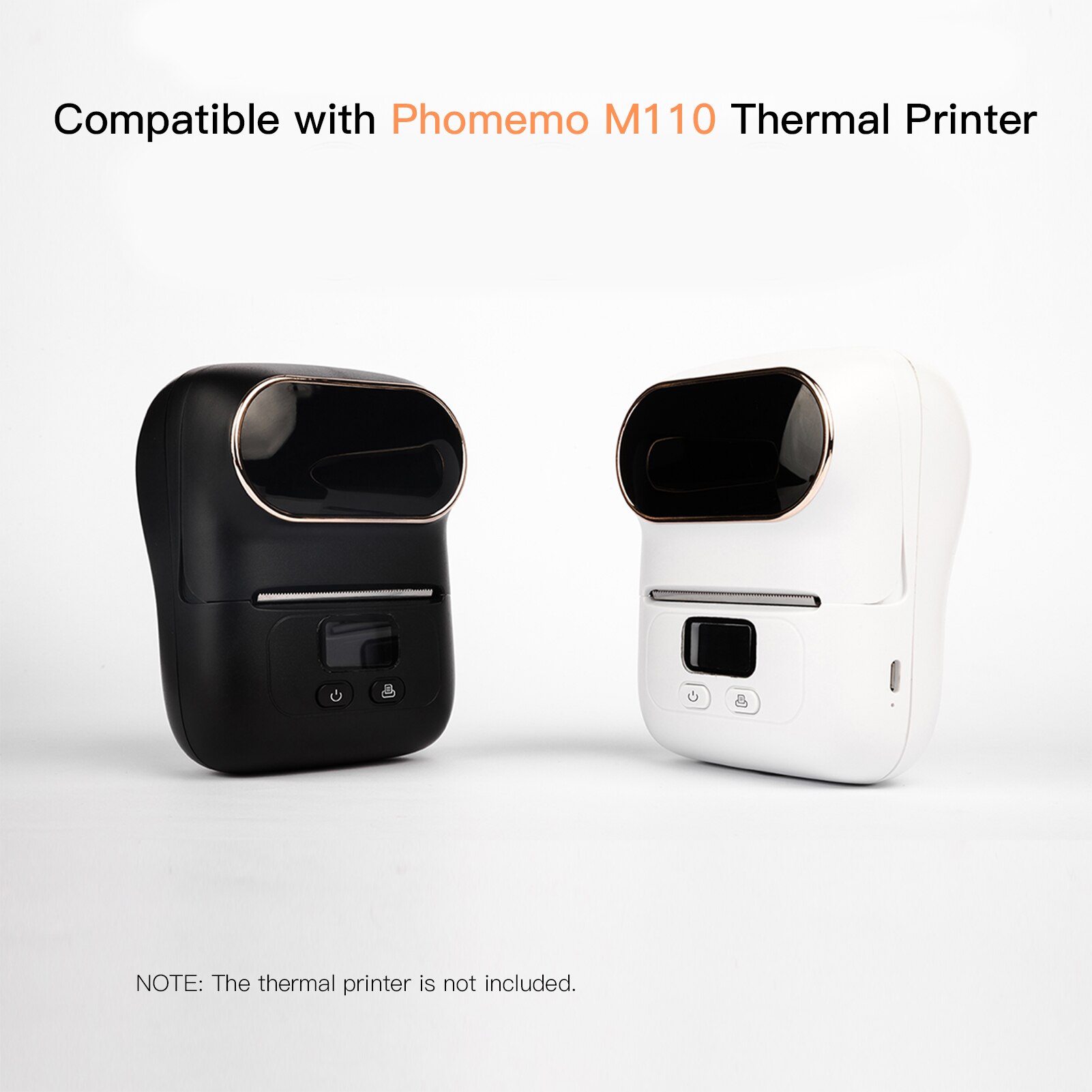 Phomemo M110 labelmaker - Barcodeprinter, mini-Bluetooth-labelmaker, thermische labelprinter, draagbare printer, geschikt voor kleding, supermarkt, detailhandel, enz., Compatibel voor Android en IOS