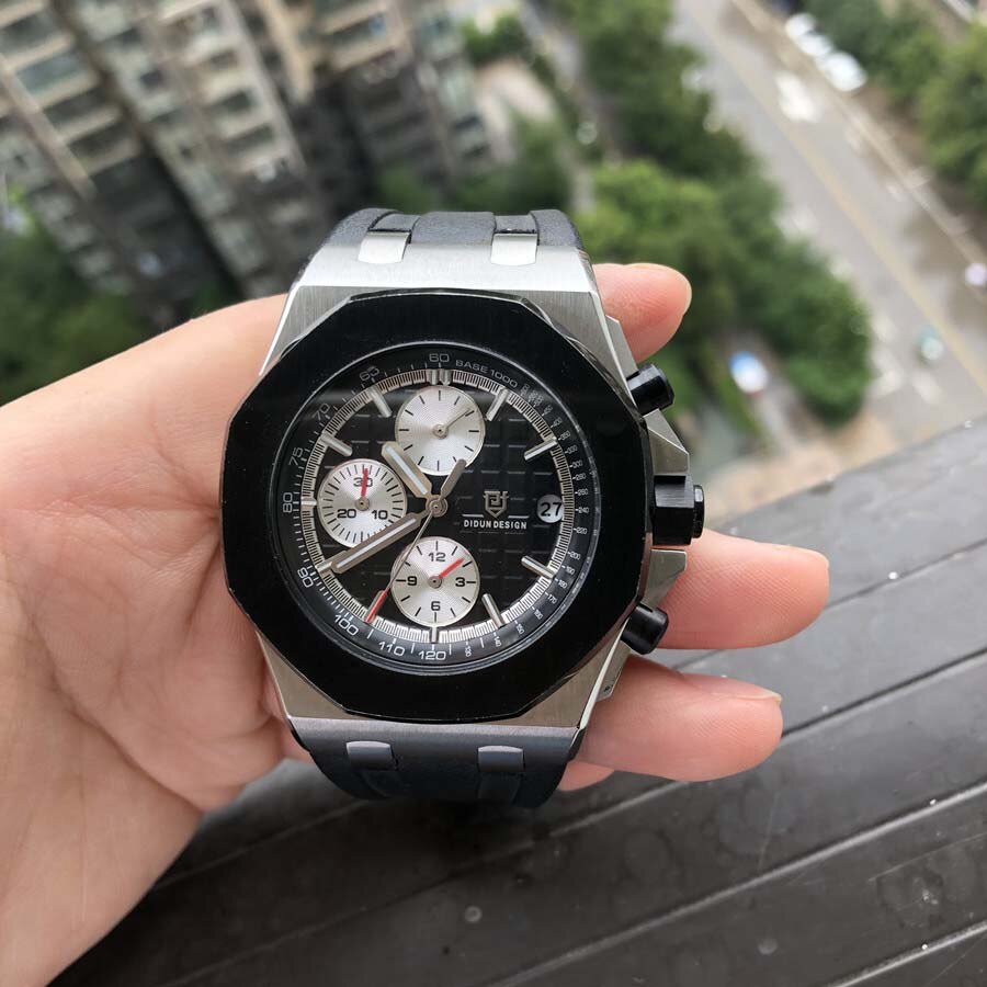 Didun Horloges Mannen Luxe Horloges Heren Staal Quartz Horloges Mannen Dress Bedrijvengids Horloge Lichtgevende Horloge 30M Waterbestendig: VDSBRB
