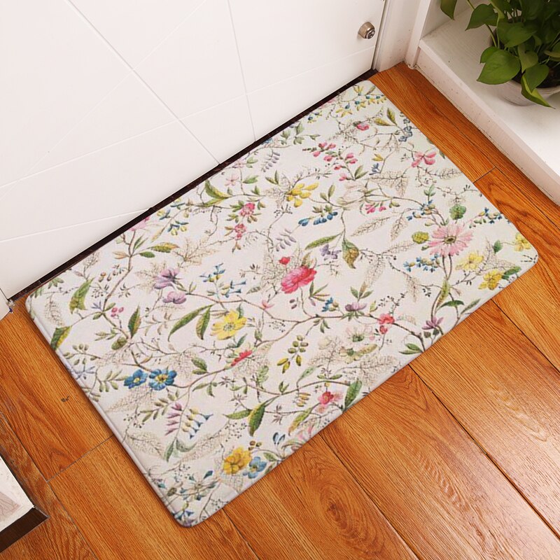neue Heimat Dekor Bunte Blumen Teppiche rutschfeste Küche Teppiche für Zuhause Wohnzimmer Fußmatten 40X60 50X80 cm