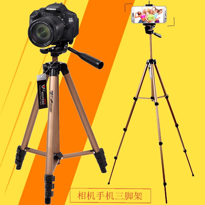 weifeng WT 3130 handiness Video camera Camcorder DV tripod Mobile phone clip portable tripod Aluminum