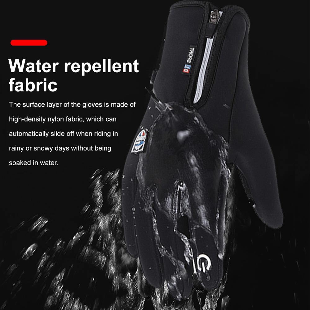 Waterdichte Winter Warme Handschoenen Mannen Ski Handschoenen Snowboard Handschoenen Motorrijden Winter Touchscreen Sneeuw Windstopper Handschoen