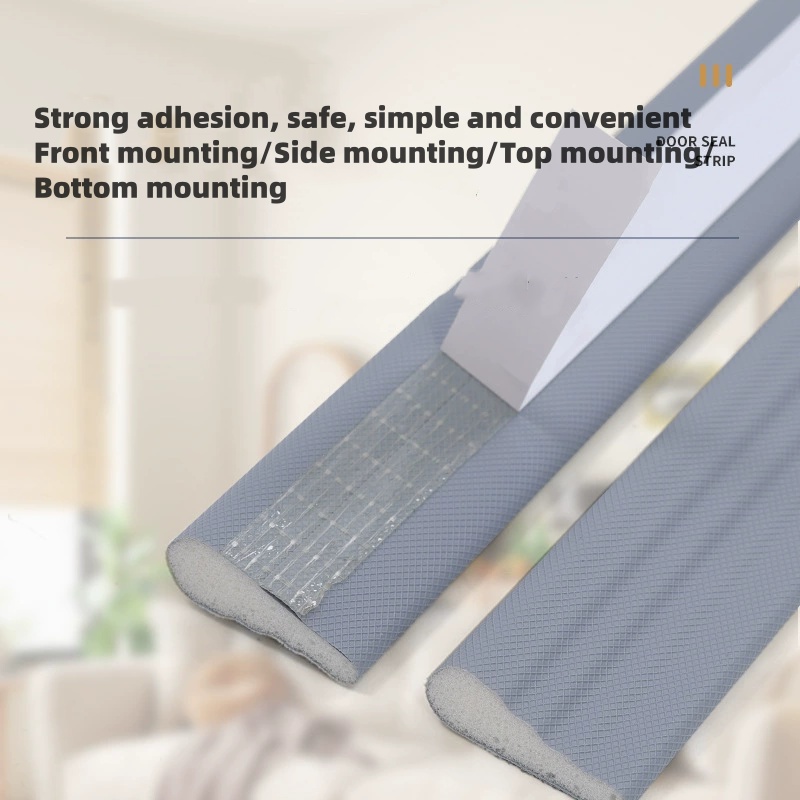 Door Window Sealing Strip Soundproof Noise Self-Adhesive Draught Exclude PU Foam Weather Stripping Door Seal Gap Filler