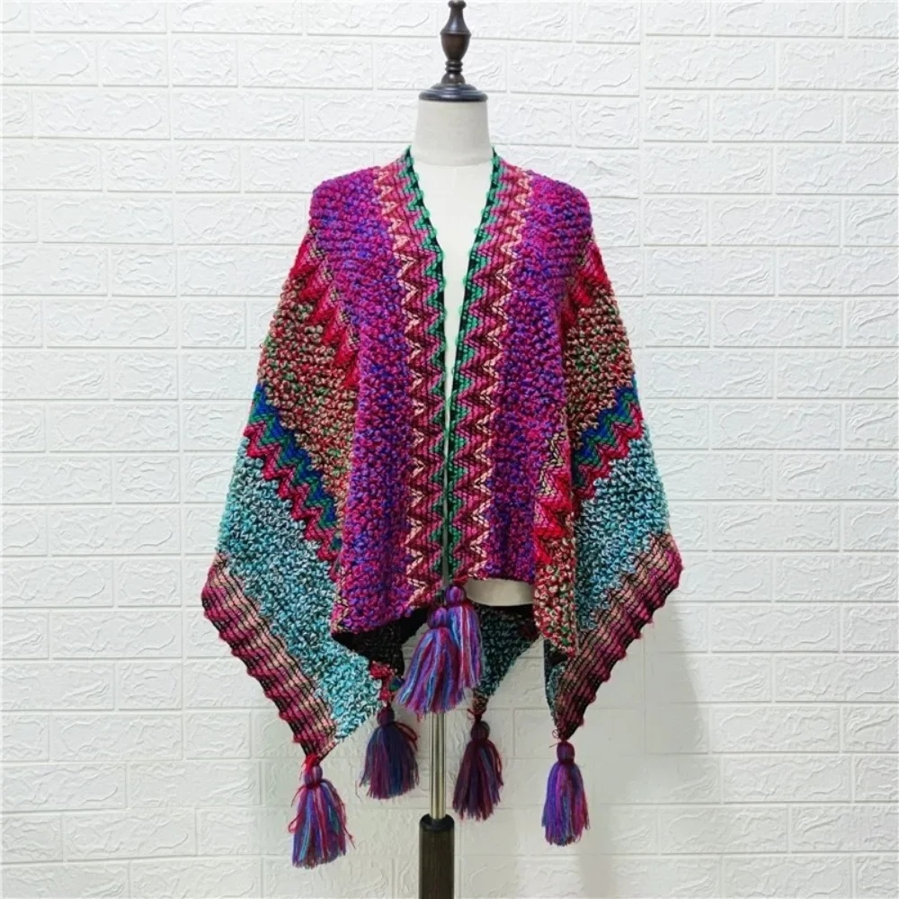 Autumn Overcoat Jackets for Women Casual Winter Clothes Women Vintage Coats Sweater Ethnic Style Cloak Cardigan