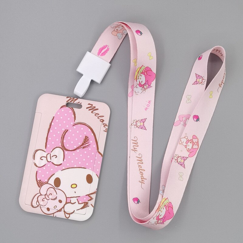 Takara Tomy Leuke Cartoon Hello Kitty Gedrukt Anime Bus Kaart Set Licht Industrie Kaart Lanyard Campus Maaltijdkaart: Q