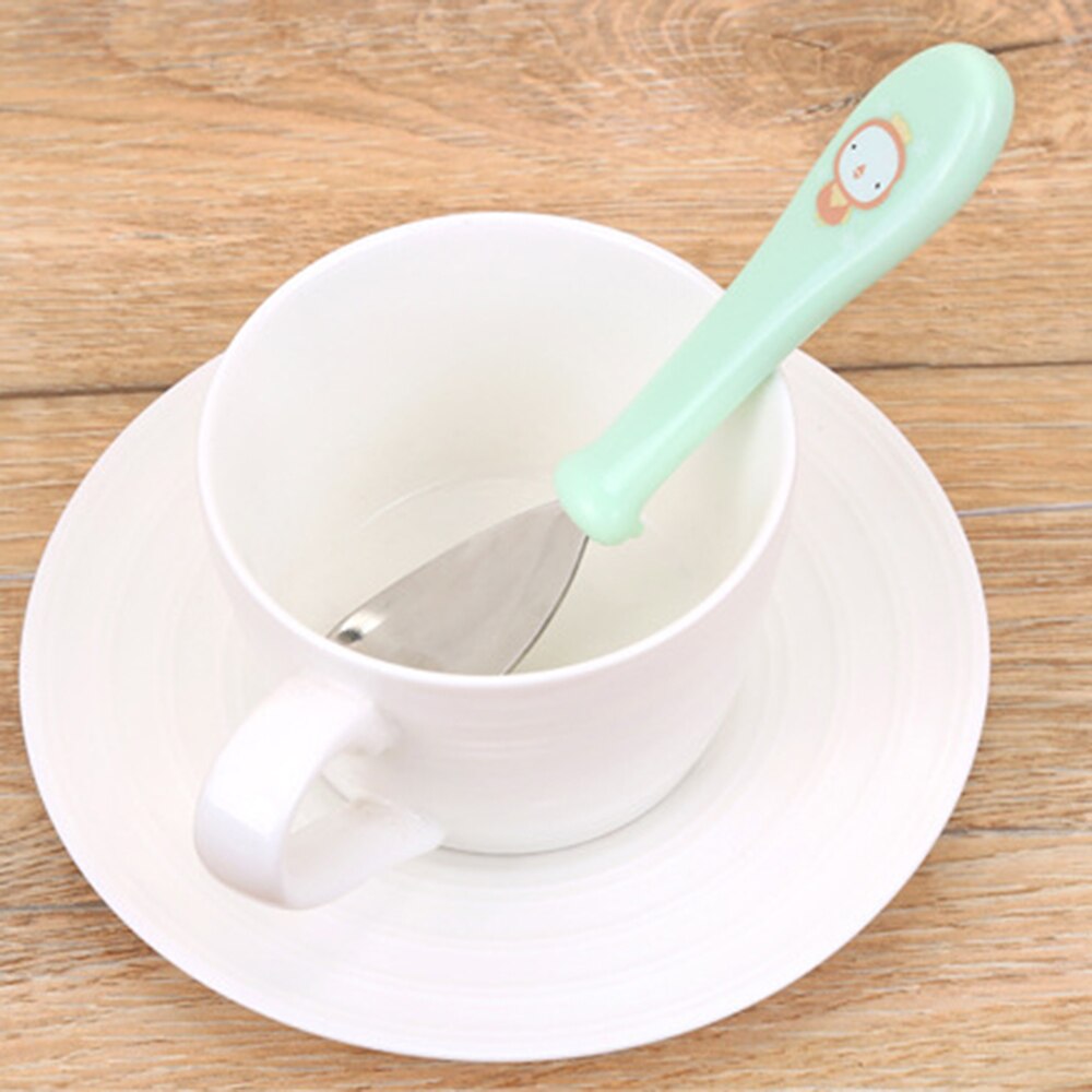 Børn ske gaffel sæt baby mad foder ske gaffel rustfrit stål spiseredskaber mad tilbehør tilbehør baby bestik