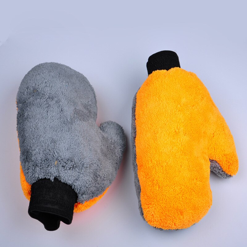 1 Stks Wasstraat Doeken Handschoen Mitt Zachte Mesh Backing geen Kras Ultrafijne Vezels Chenille Microfiber Voor Wasstraat En schoonmaken