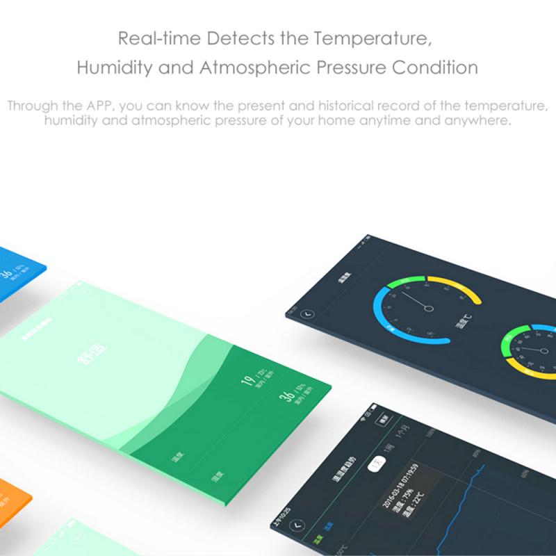 Smart Air Pressure Temperature Humidity Environment Sensor Work For Xiaomi Home Android IOS APP Control Homekit