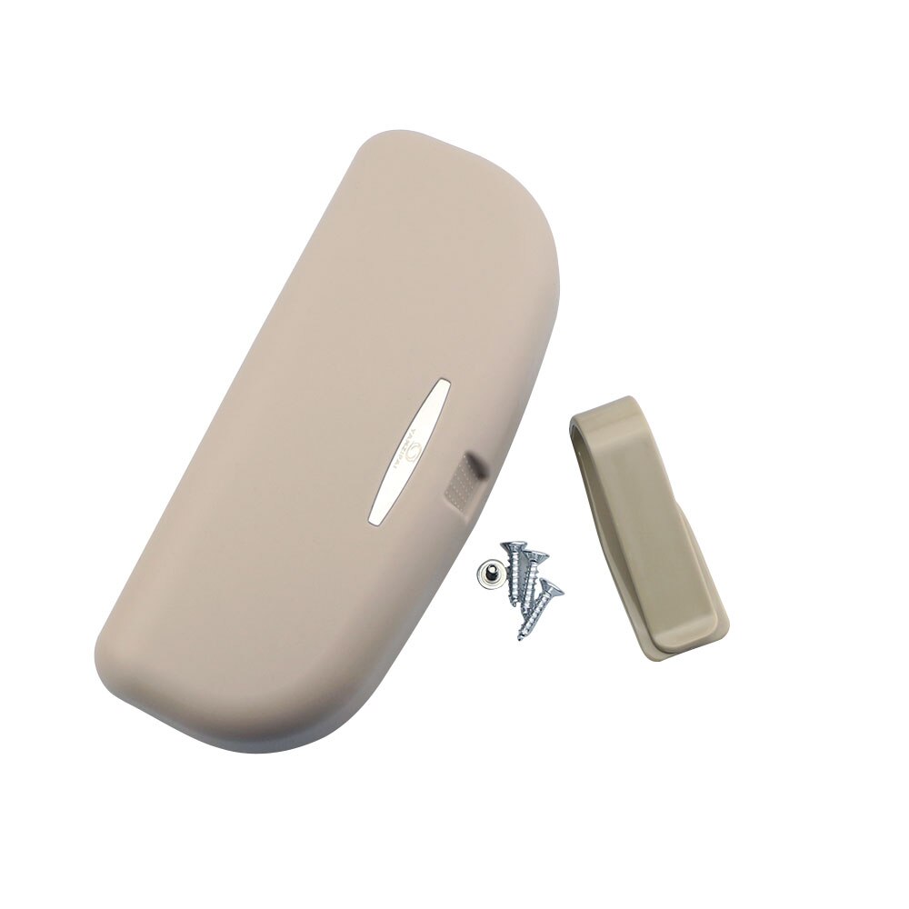 Estuche organizador para gafas de coche, estuche organizador para gafas de sol para Hyundai Creta Tucson Ix35 Solaris I10 I20 I30 Santa Fe Ix25 Elantra: Single Clips Beige