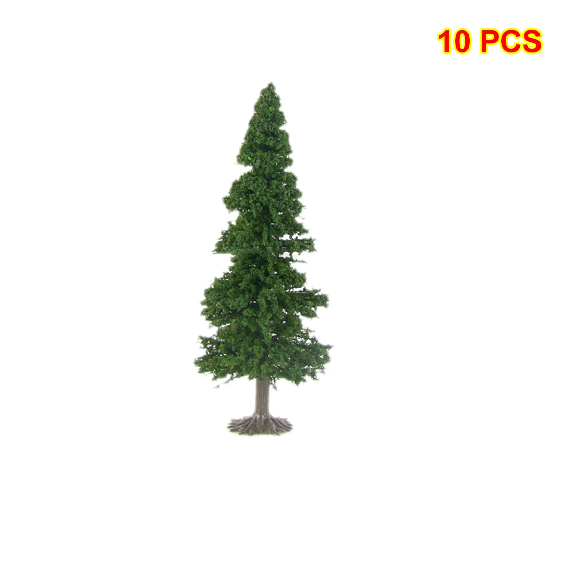 10Stck 7/9/12/15cm Künstliche Zeder Baum Modell DIY Zug Eisenbahn Architektur Sand Tabelle baum Modell Mit Basis-Grün: 12cm