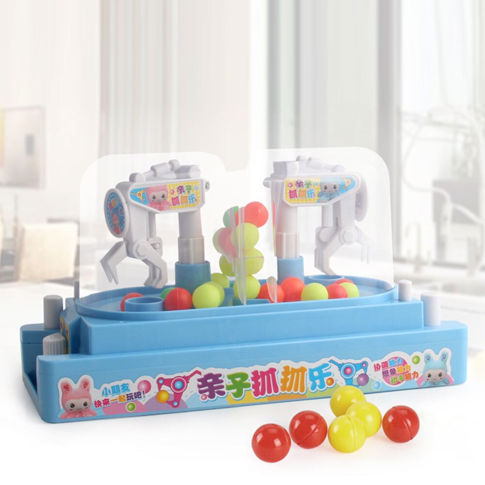 Traditional Arcade Double Battle Candy Collector Doll Grab Machine Desktop Mini Funny Development Interactive Toys Claw Machine