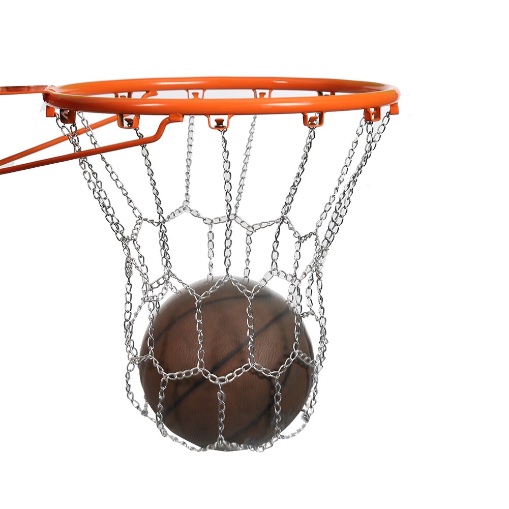 Sports Basketball Hoop Metal Net Goal Rim Chain Mesh Durable Outdoor Backboard for Outdoor Exercise Sport Ornaments