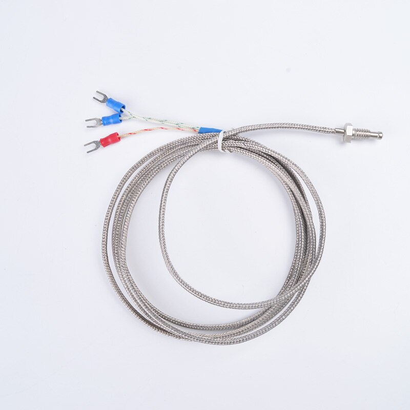 PT100 Screw Thermocouple M6 Screw PT100 Temperature Sensor PT100 Thread Thermal Resistance