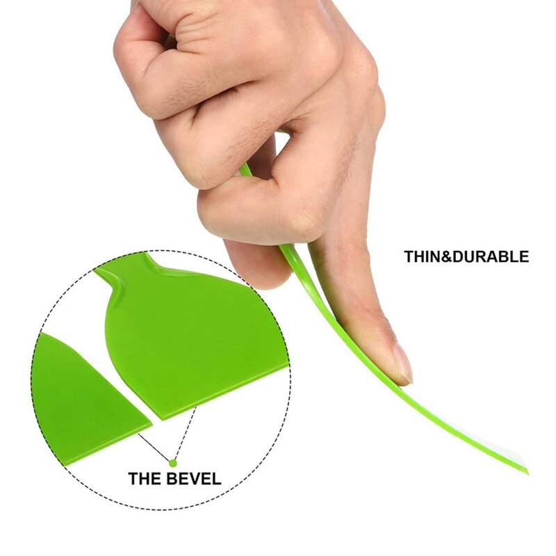 XXFA 3 Pcs/Set Putty Knife Durable Plastic Scraper Construction Tools Comfortable Handle for Car Ice Scraper Window Wallpaper