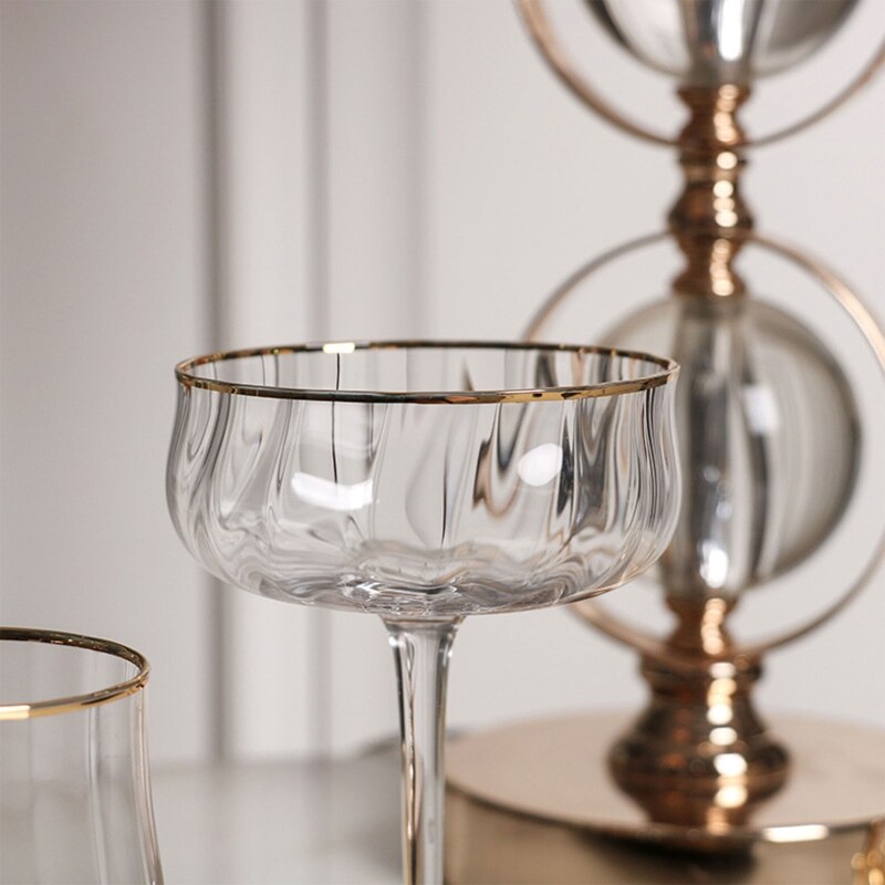 Taza de postre de vidrio Simple para cóctel, cuenco para helado, cuencos para platos fríos, contenedor de Yogurt para aperitivos, bodas, bares y fiestas, 1 ud.