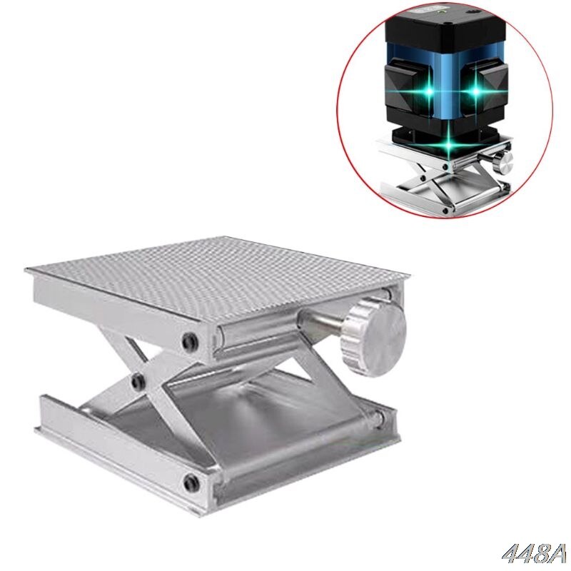 Rostfritt stål justerbart lyftbord lab lyftställ rack plattform