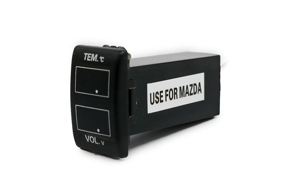 LED Digitale Voltmeter Temperatuurmeter Meter Voor MAZDA auto meter auto meter
