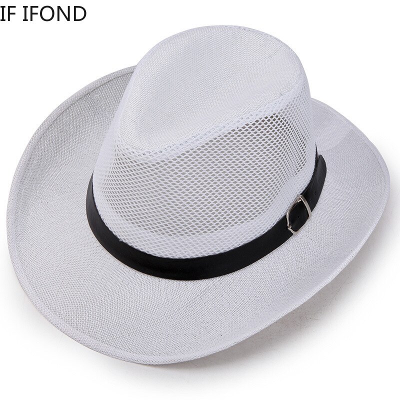 Men&Women's Cowboy Hat Wide Brim Solid Color Caps Outdoor Summer sun Hat For Gentleman Travel