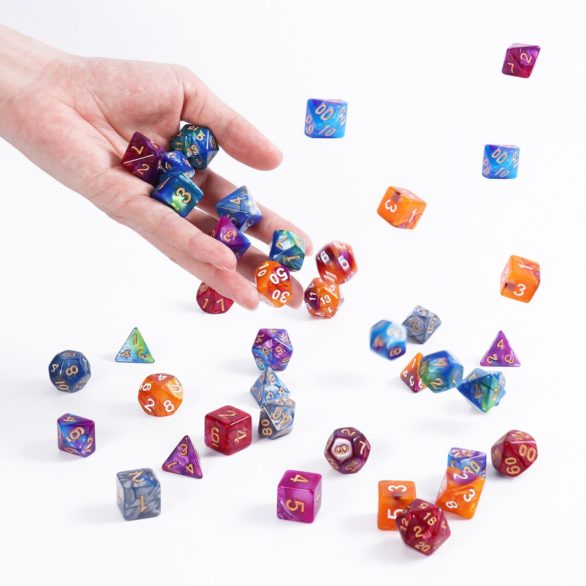 35pcs Polyhedral Dices RPG Dungeons And Dragon Board Game Dices Fun Board Game Party Games