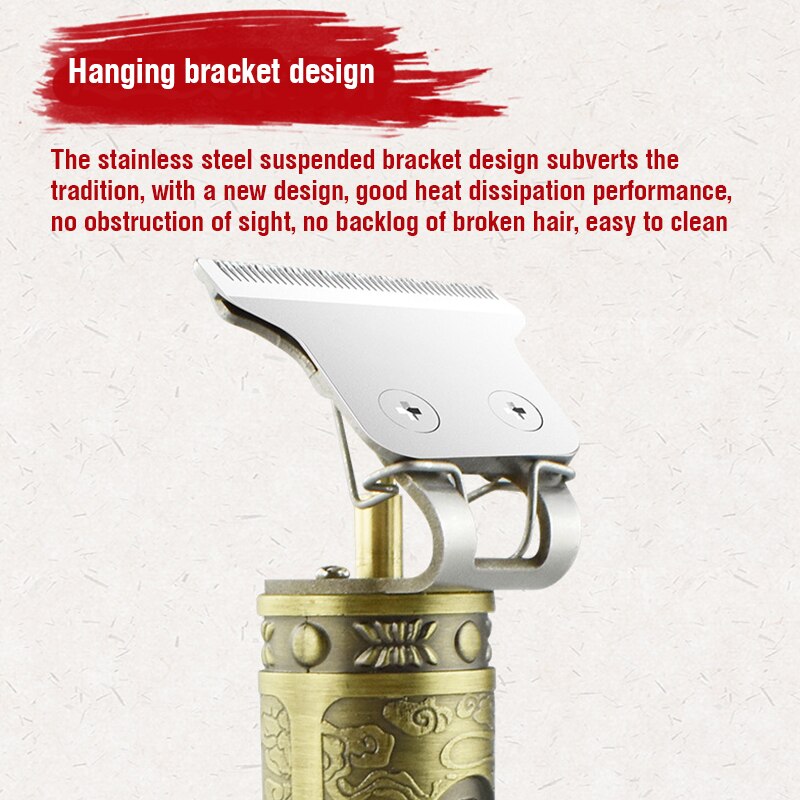 Elektrische Tondeuse Tondeuse Professionele Mannen Kapper Haar Snijmachine Oplaadbare Draadloze Baard Trimmer Haircutter