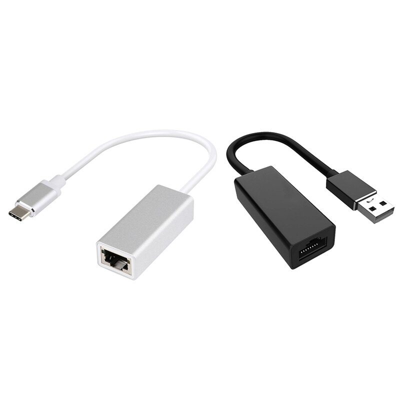 USB Typ C Netzwerk Adapter Mac zu Ethernet Gigabit LAN Adapter & USB 3,0 Gigabit Ethernet LAN RJ45 Netzwerk Adapter