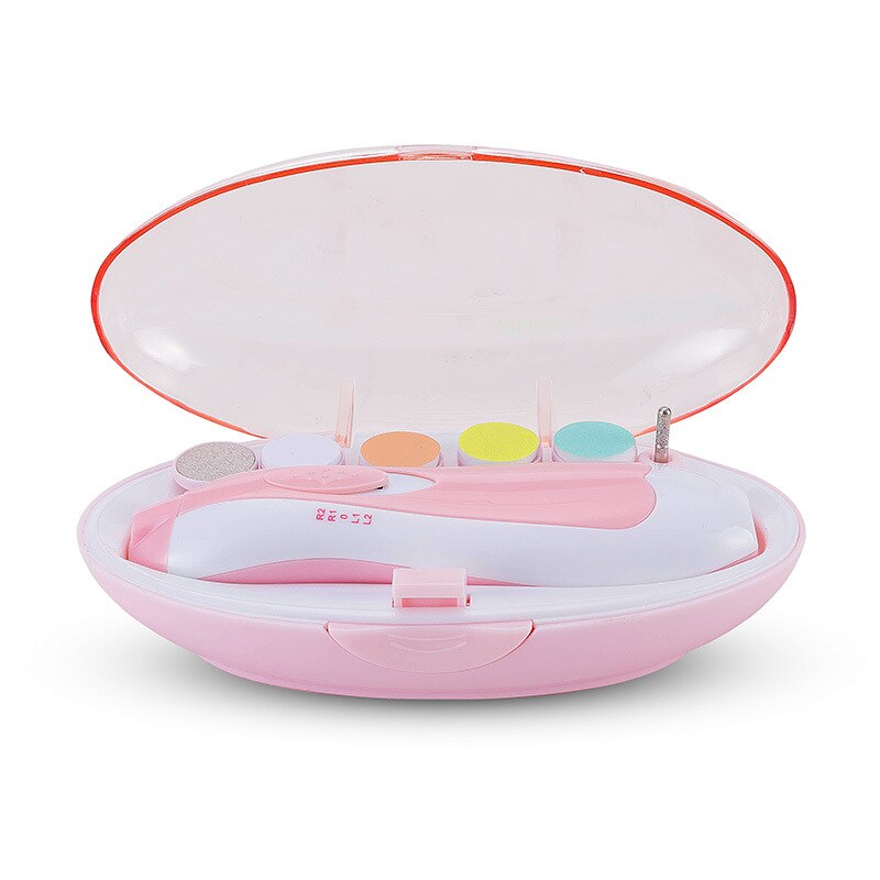 Sichere Elektrische Nagel Haarschneidemaschine Cutter Baby Nagel Trimmer Manikübetreffend Pedikübetreffend Haarschneidemaschine Cutter Schere freundlicher Kleinkind Nagel Pflege: Rosa