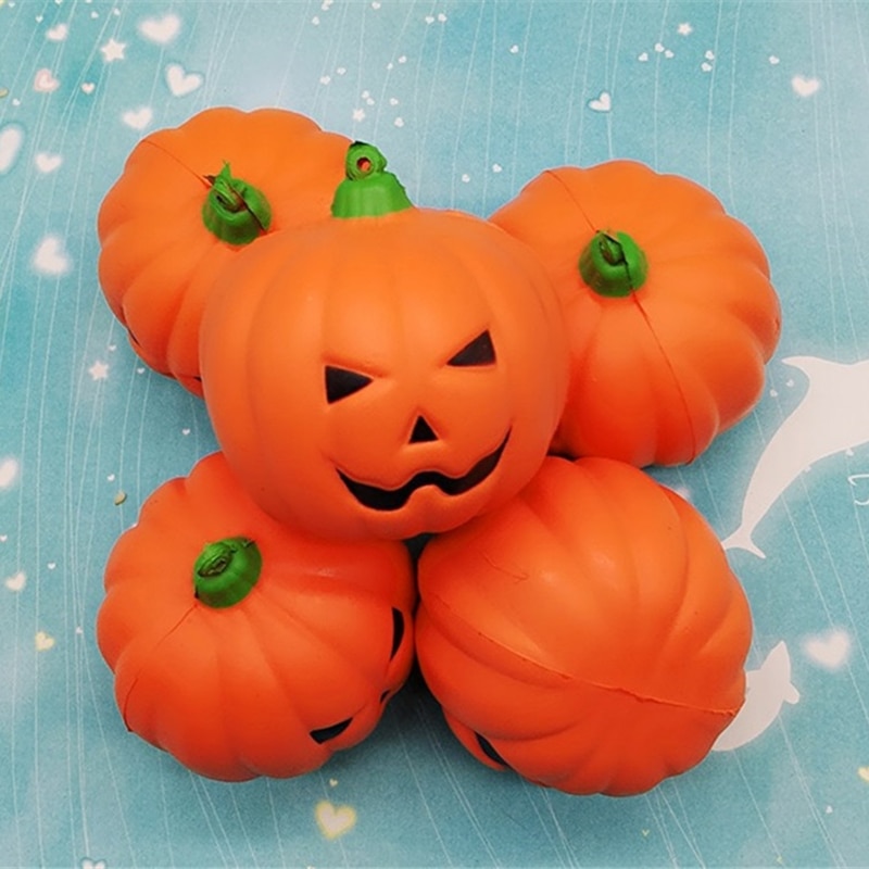 Zucca di Halloween Bambola Lento Aumento Sorridente Viso Fascino Cinghia Del Telefono Mobile Della Catena Chiave Per Il Giocattolo Del Capretto Della Decorazione Giocattoli Divertenti E Scherzi