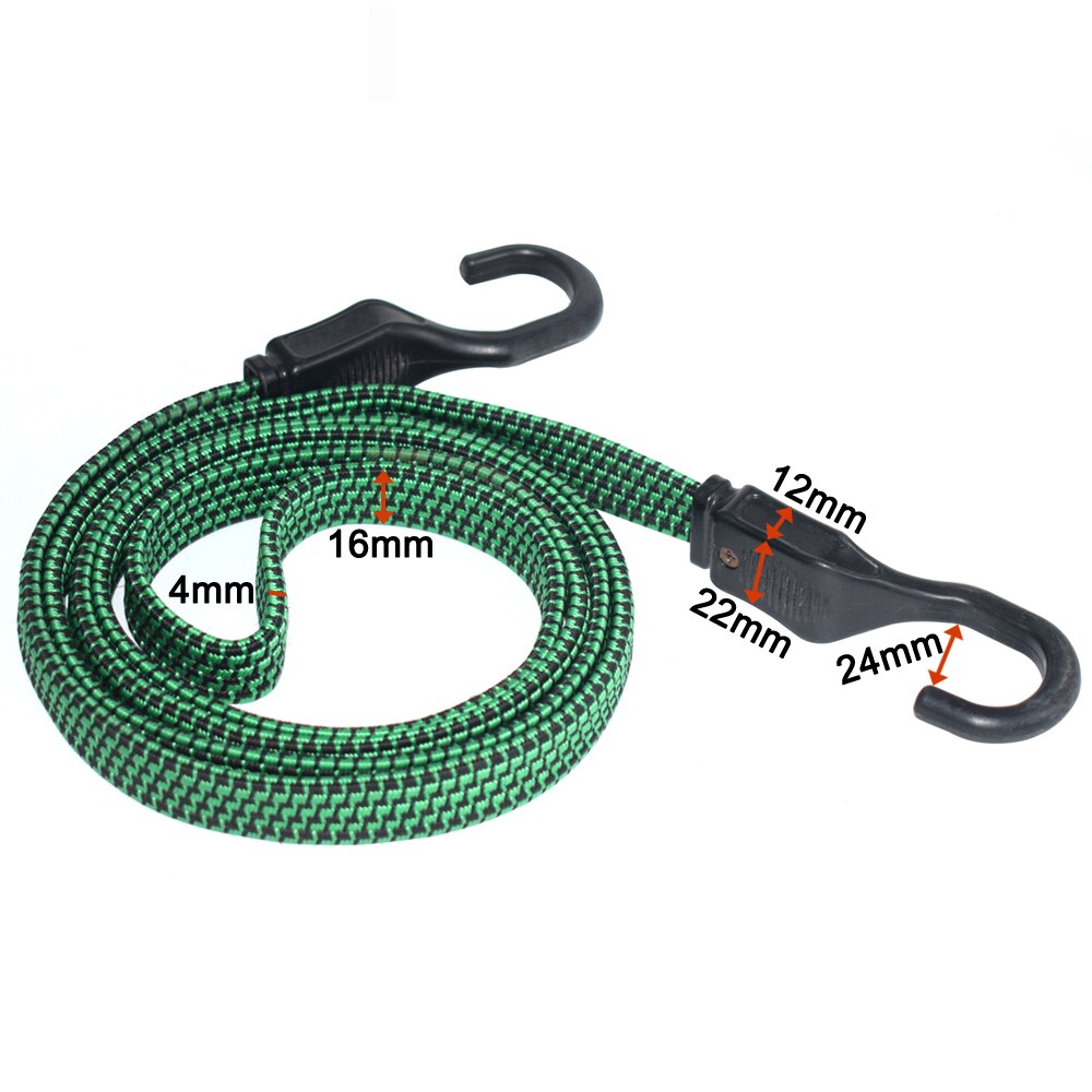 Cuerda elástica fuerte para atar, cinturón de amarre de equipaje de carga, correas de amarre para motocicleta, bicicleta, SUV, coche, techo de carga, Camping al aire libre