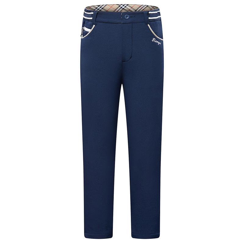 TTYGJ-ropa de Golf para niños, pantalones largos de otoño e invierno para niñas, pantalones deportivos informales cálidos de terciopelo para niños de mediana edad y mayores