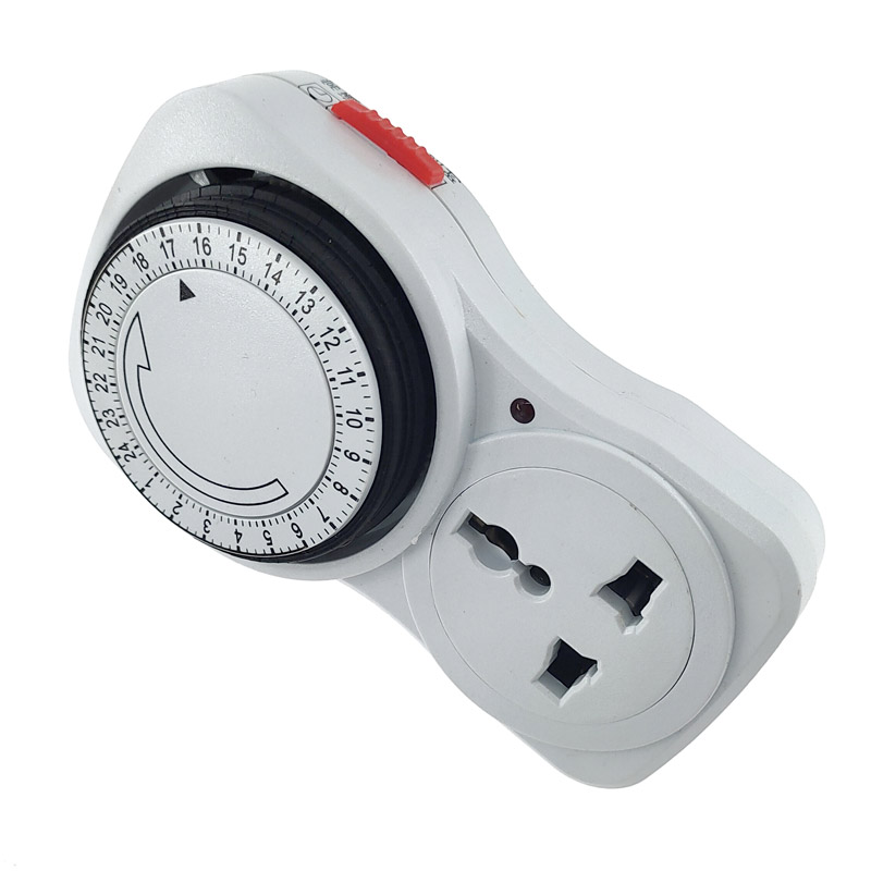 24-Stunden-Zyklischer Zeitschalter, universelle Zeitschaltuhr, mechanischer Timer, 230 VAC, 3500 W, 16 A, UK, EU, CN, uns-Steckerschalter