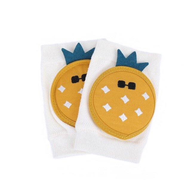 Baby Kniebeschermers Baby Peuter Knee Pads Protector Baby Beenwarmers Mesh Ademend Knie Pads Kruipen Protector Knieschijf Elleboog: Pineapple
