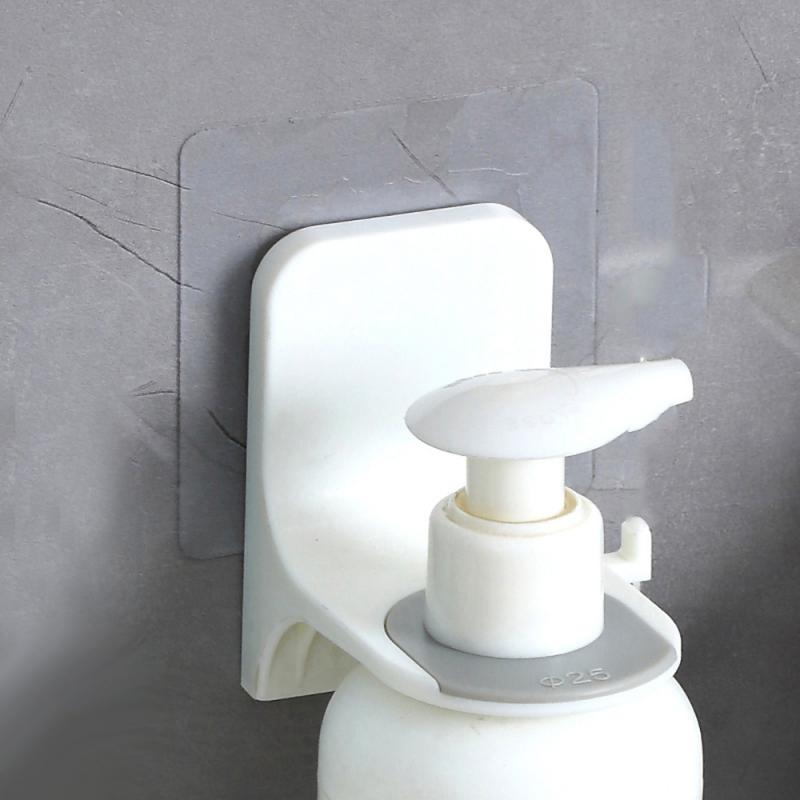All Mounted Shampoo Bottle Shelf Shower Non-marking Sticker Shower Gel Rack Liquid Soap Holder Self Adhesive Shelves Hanger: 3 pcs white