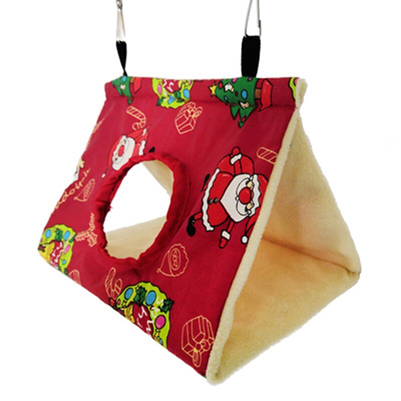 Cage à oiseaux en peluche, équipement de maison, hamac pour animaux de compagnie, équipement d&#39;hiver, accessoires, produits pour animaux de compagnie: Santa Claus / M