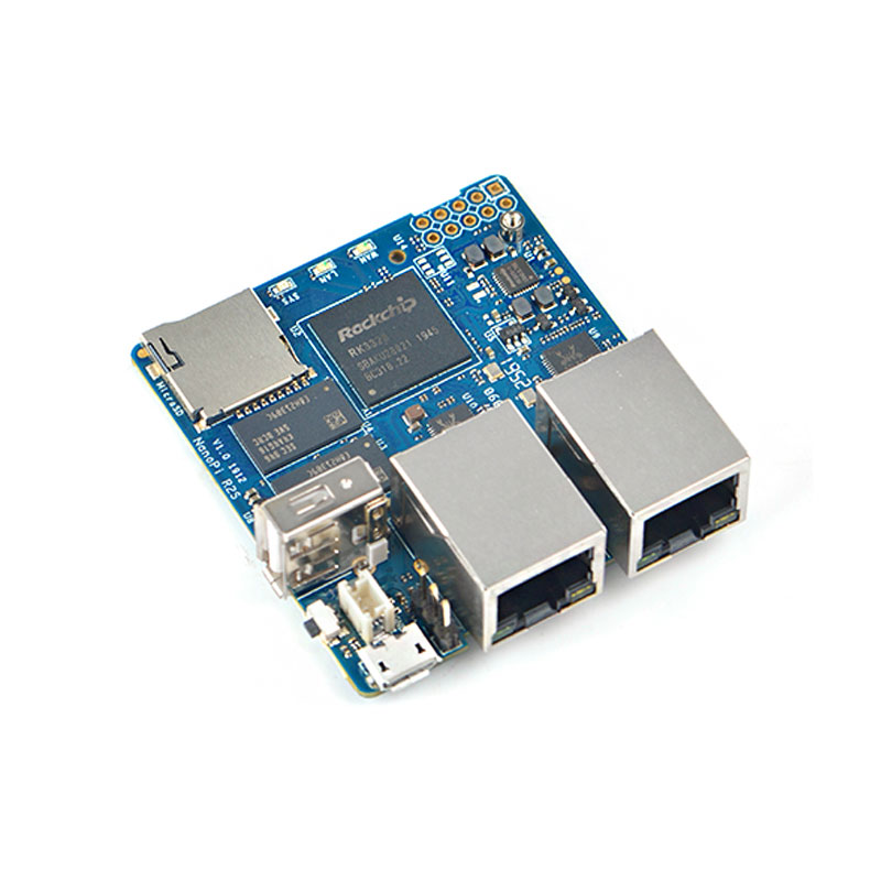 NanoPi R2S OpenWrt system RK3328 mini router dual gigabit port 1GB of large memory