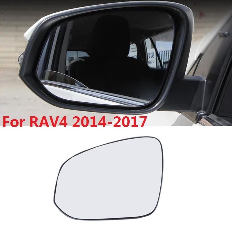 CAPQX para Toyota RAV4 espejo retrovisor lateral espejo retrovisor para coche lente de reversa con calefacción o no: With heating Left