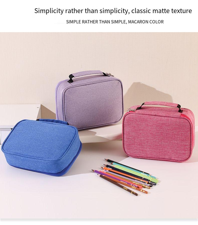 Waterproof pencil case 72-color large-capacity sketch pencil case stationery student storage pencil case