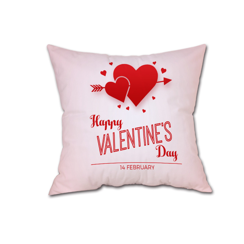 cojines Feliz Día de San Valentín almohada dulce, la meditación amor Cojín cuadrado simplicidad cojin redondo: A