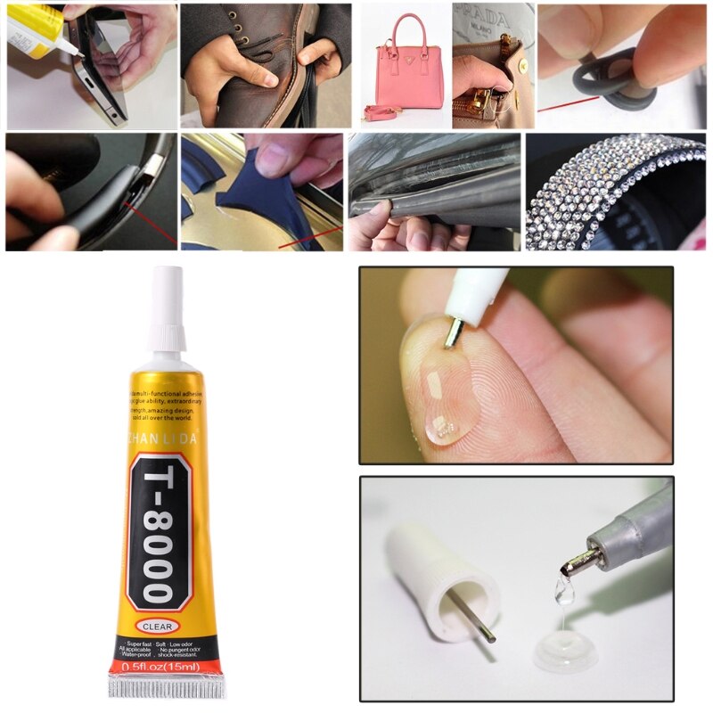 15ml T8000 Multi purpose Adhesive glass touch screen LCD panel frame fixing glue Hardware