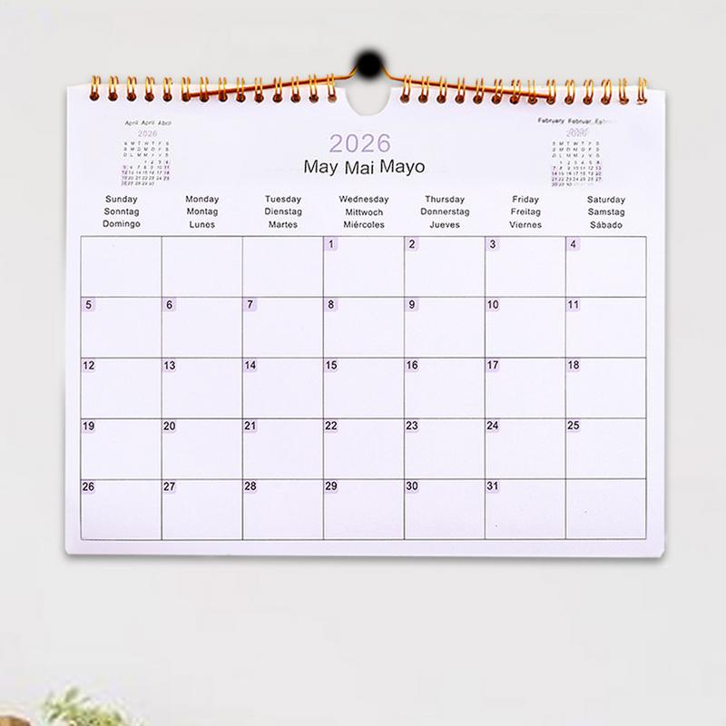Kalender 2025 20252026 Kalenderplanner Meertalige spoelplanner Agenda Organisator Planning voor thuiskantoor Schoolklas